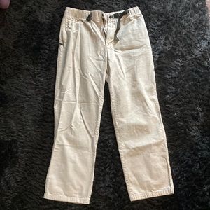 H&M corduroy, cream pants, Large